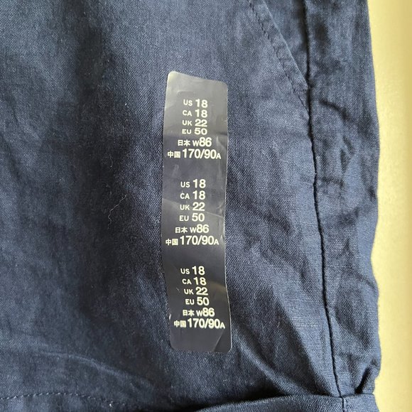 GAP Factory Shorts - Navy Blue - Size 18 NWT - Picture 4 of 10